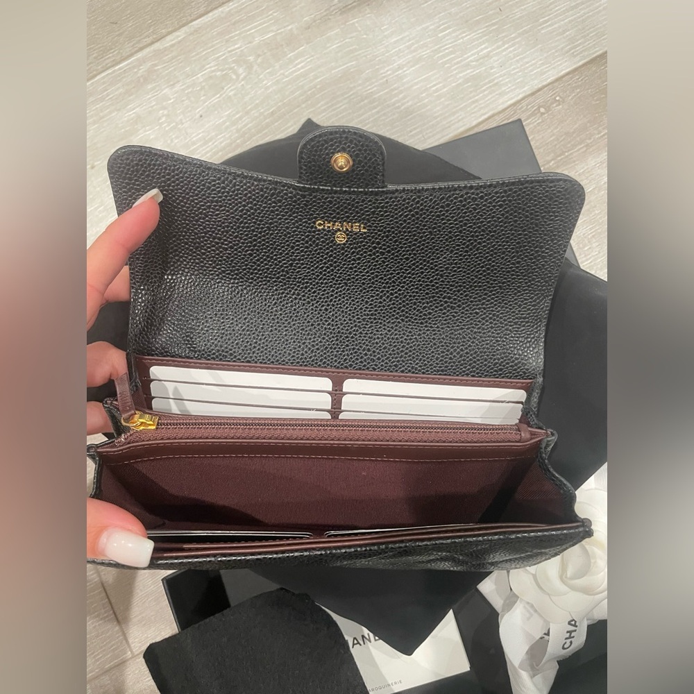 Black caviar CHANEL wallet. Brand new - Picture 4 of 6